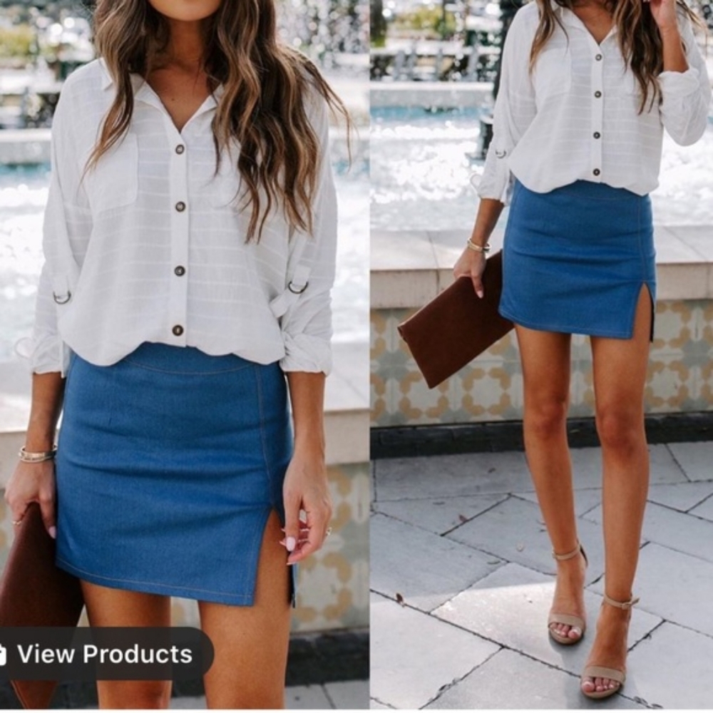 Skylar + Madison Denim skirt